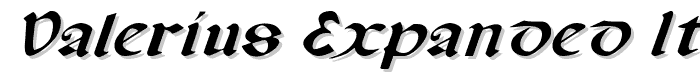 Valerius Expanded Italic font